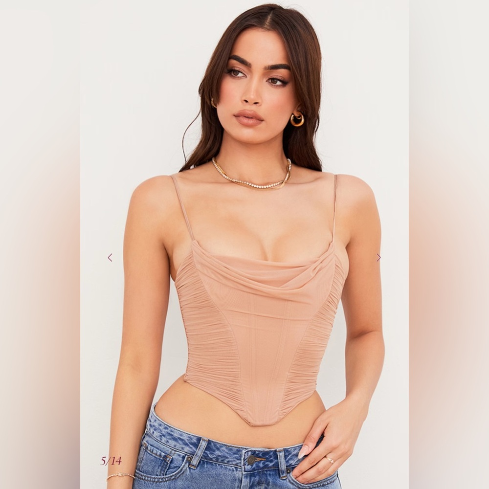 House of CB Lottie Top Beige